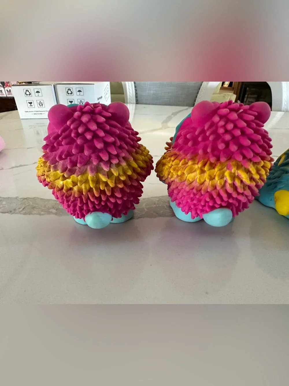 Hartz Colorful Squeaker Nubbie Dog Toys Used